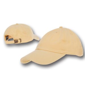 Cotton Cap with adjustable Clasp - 1 piece, Light Yellow