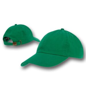 Cotton Cap with adjustable Clasp - 1 piece, Kelly Green
