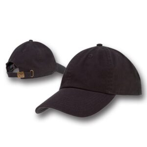 Cotton Cap with adjustable Clasp - 1 piece, Dark Grey Charcoal