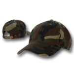 Cotton Cap with adjustable Clasp - 1 piece, Woodland Camo