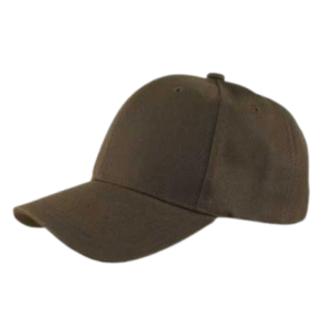 Wool Look Baseball Hat with Adjustable Velcro Back - 12 pieces, Dark Brown