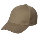 Wool Look Baseball Hat with Adjustable Velcro Back - 1 piece, Khaki