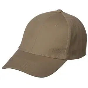 Wool Look Baseball Hat with Adjustable Velcro Back - 12 pieces, Khaki
