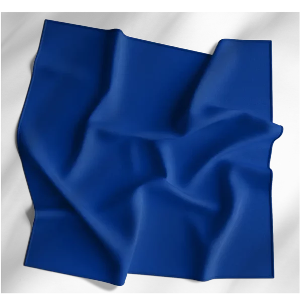 1 piece, Solid Color Bandana, Imported, 100% Cotton, Royal Blue, 27" x 27"