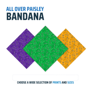 All Over Paisley Bandana Imported 100% Cotton