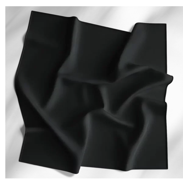 12 pieces, Solid Color Bandana, Imported, 100% Cotton, Black, 27" x 27"