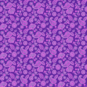 Floral Paisley Bandana Imported 100 22X22, 12 Pieces, Purple / Grape