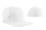 Flat Brim Baseball Cap Large, 144pcs - Case, White