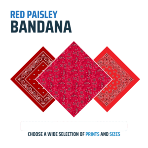 Red Paisley Bandanas