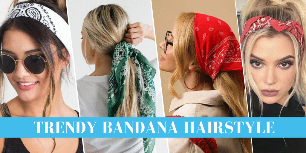 trendy bandana hairstyle