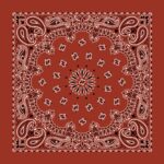 Western Paisley Bandana - Made in USA 100% Cotton