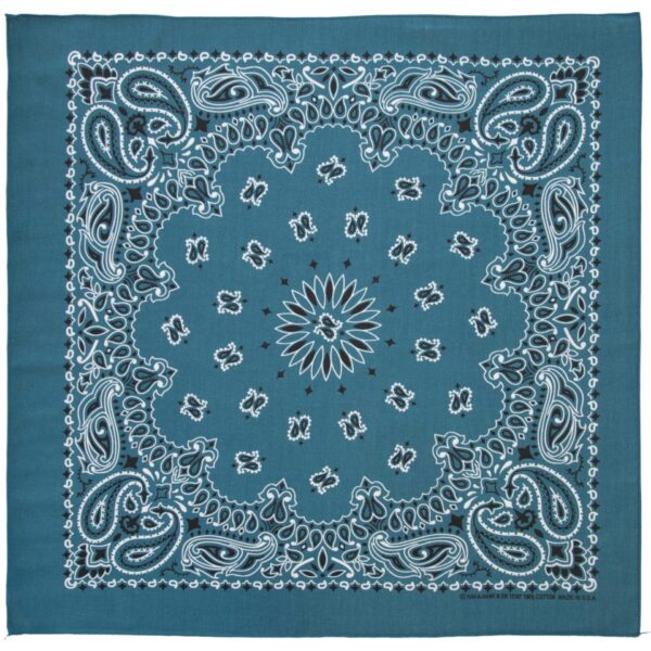 Western Paisley Bandana - Made in USA 100% Cotton