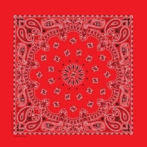Western Paisley Bandana - Made in USA 100% Cotton