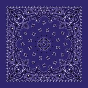 Western Paisley Bandana - Made in USA 100% Cotton