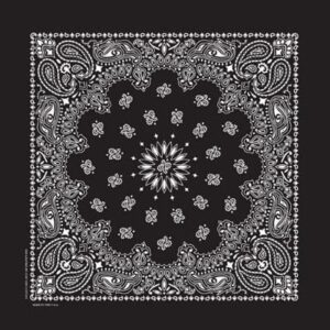 Western Paisley Bandana - Made in USA 100% Cotton