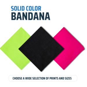 Solid Color Bandana 100% Cotton
