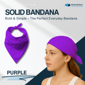 Purple Solid Bandana