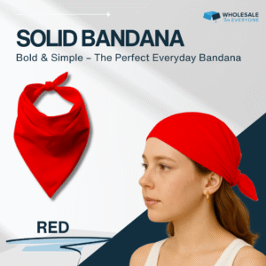 Red Solid Bandana