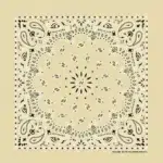 Western Paisley Bandana - Made in USA 100% Cotton