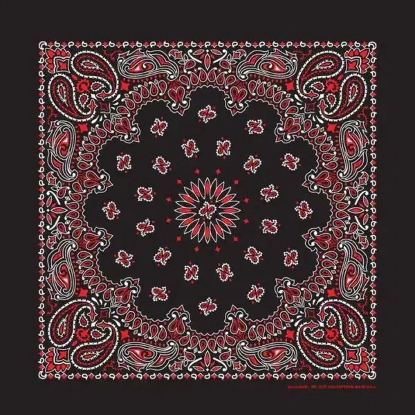 Western Paisley Bandana - Made in USA 100% Cotton