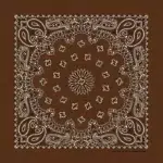 Western Paisley Bandana - Made in USA 100% Cotton