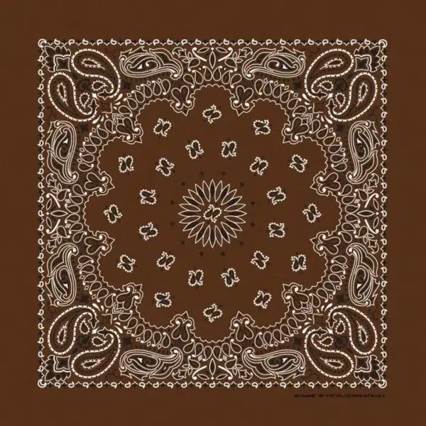 Western Paisley Bandana - Made in USA 100% Cotton
