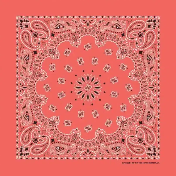Western Paisley Bandana - Made in USA 100% Cotton