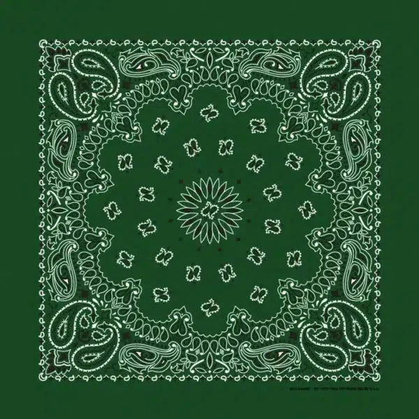 Western Paisley Bandana - Made in USA 100% Cotton