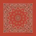 Western Paisley Bandana - Made in USA 100% Cotton