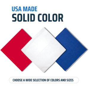 USA Made Solid Color Bandana 100% Cotton