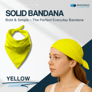 Yellow Solid Bandana