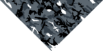 A patterned fabric features a diagonal design with varying shades of gray black and white resembling a camouflage motif spread across the surface creating a textured appearance.