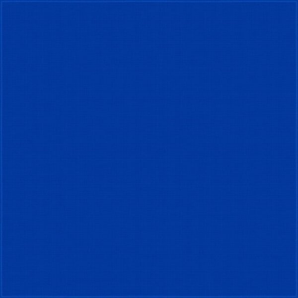 A solid blue canvas is present with a smooth texture and even color across the surface creating a uniform appearance in a neutral environment